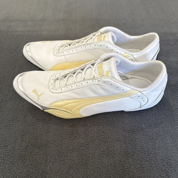 WOMEN'S Puma Speed Princess White Leather Sportlifestyle Sneakers US 8 - Picture 7 of 9